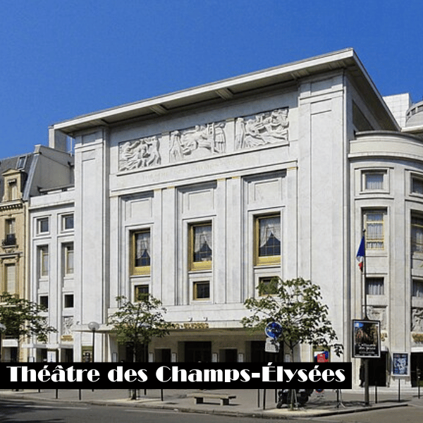 Theatre des Champs Elysees affiche art deco affiche paris maison allons