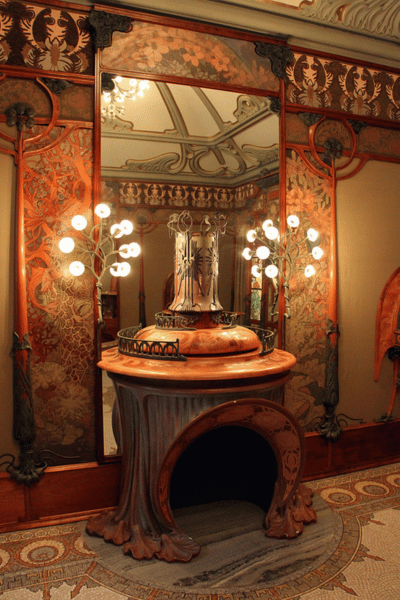 Intérieur de la Boutique Fouquet par Alphonse Mucha