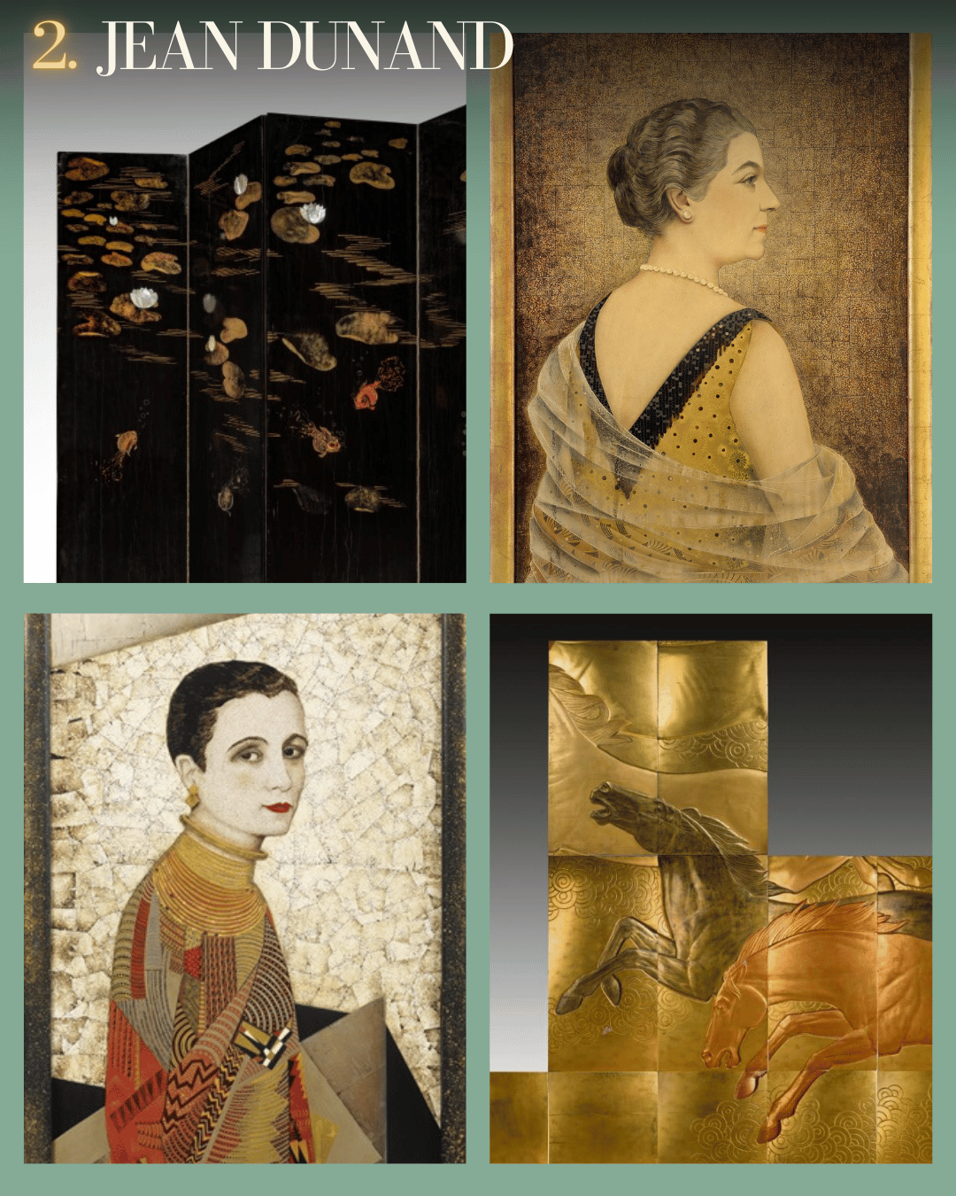 Les artistes Art Déco en Arts Décoratifs et Mobilier