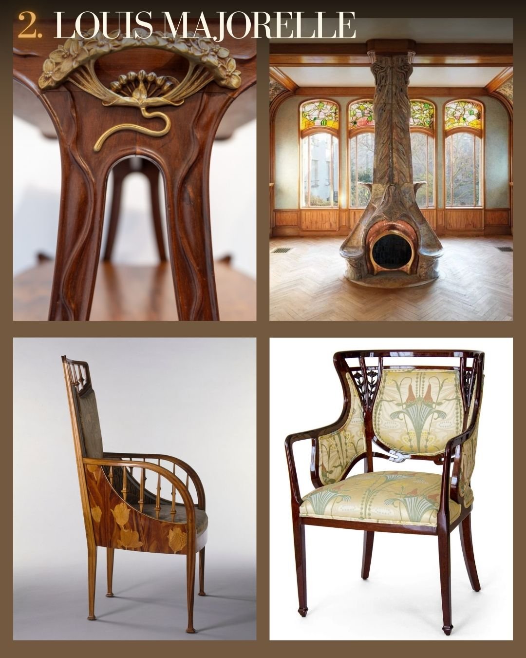 Les artistes Art Nouveau en Arts Décoratifs et Mobilier 4