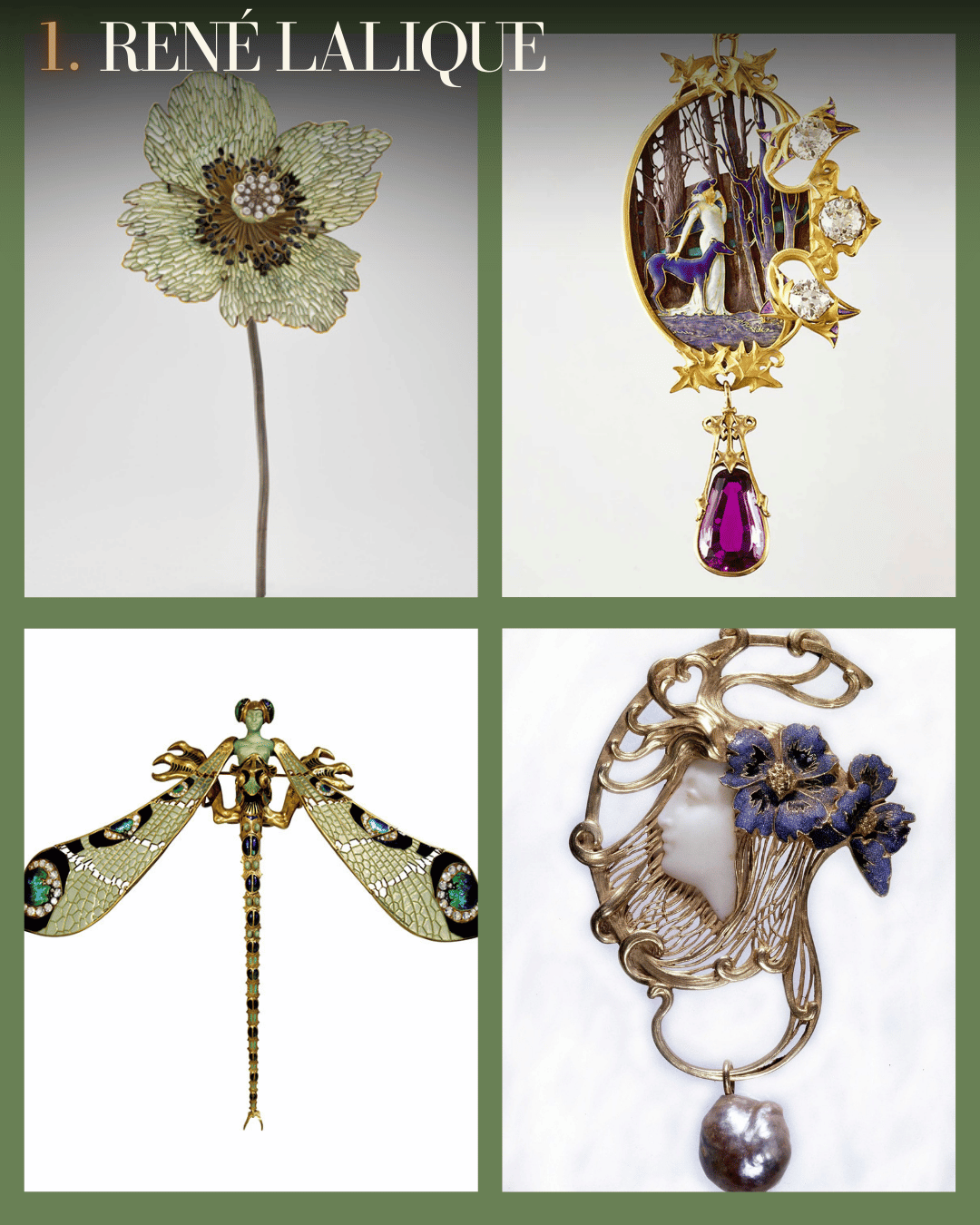 Les artistes Art Nouveau en Joaillerie