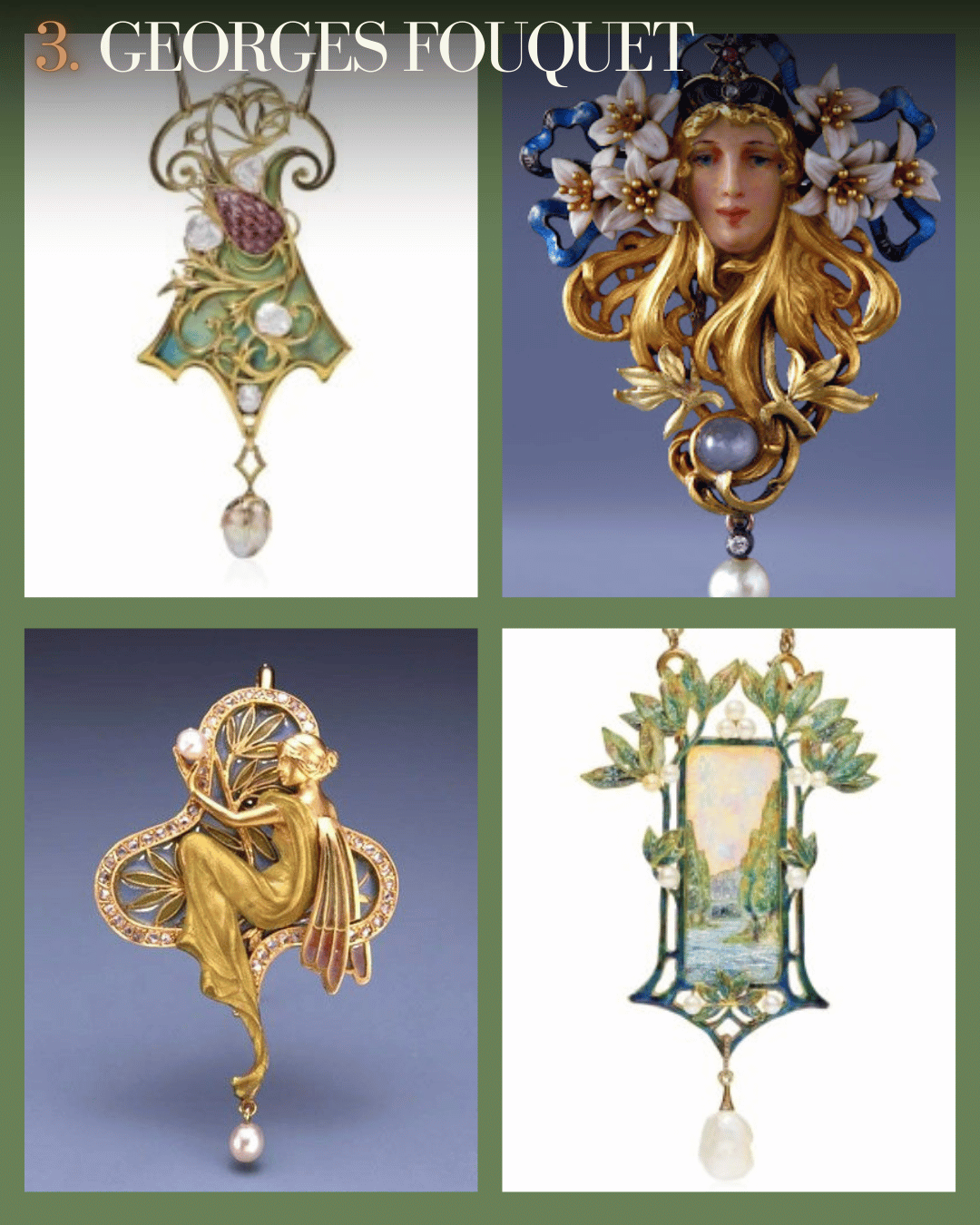 Les artistes Art Nouveau en Joaillerie