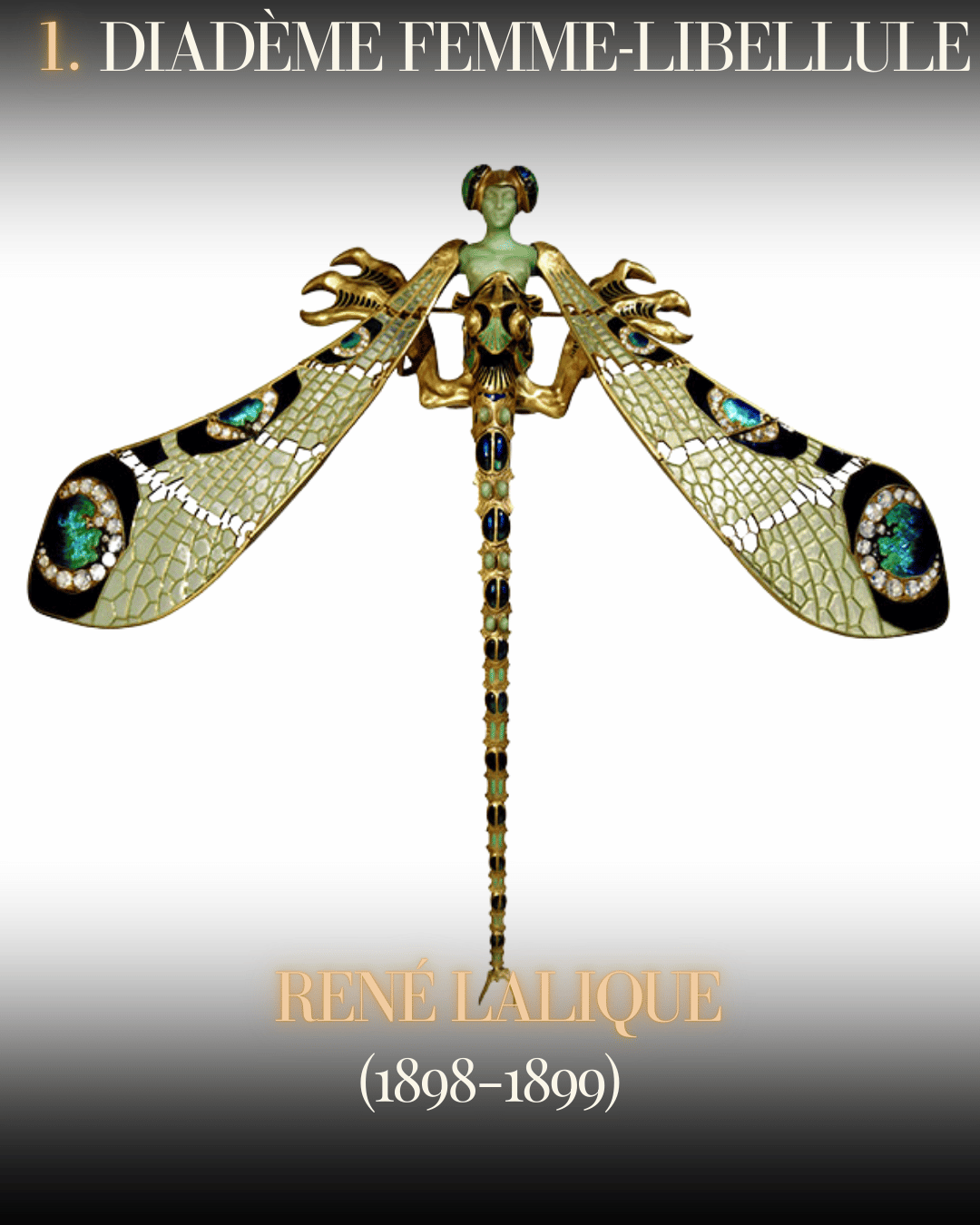 Les oeuvres Art Nouveau en Joaillerie et Verrerie