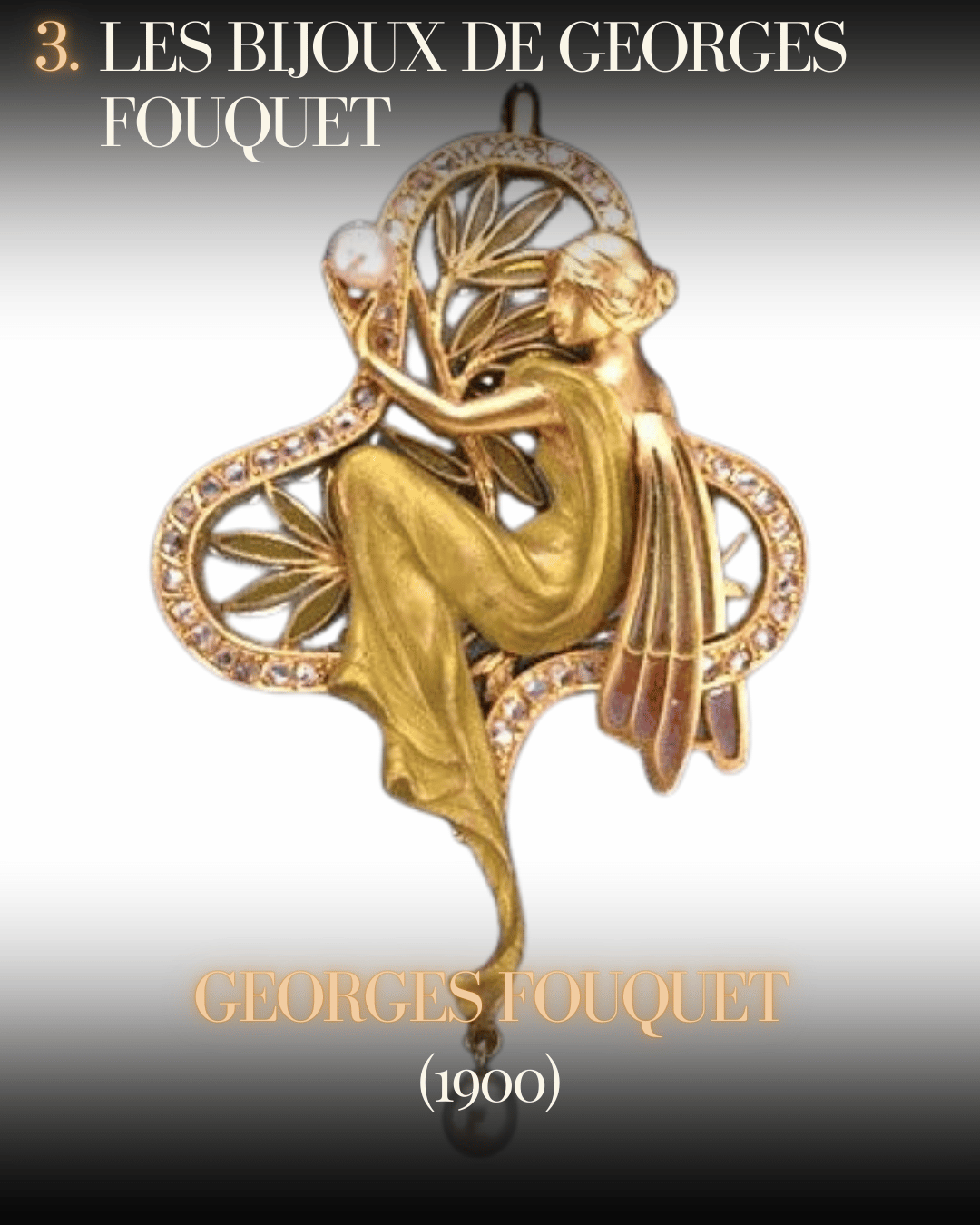Les oeuvres Art Nouveau en Joaillerie et Verrerie