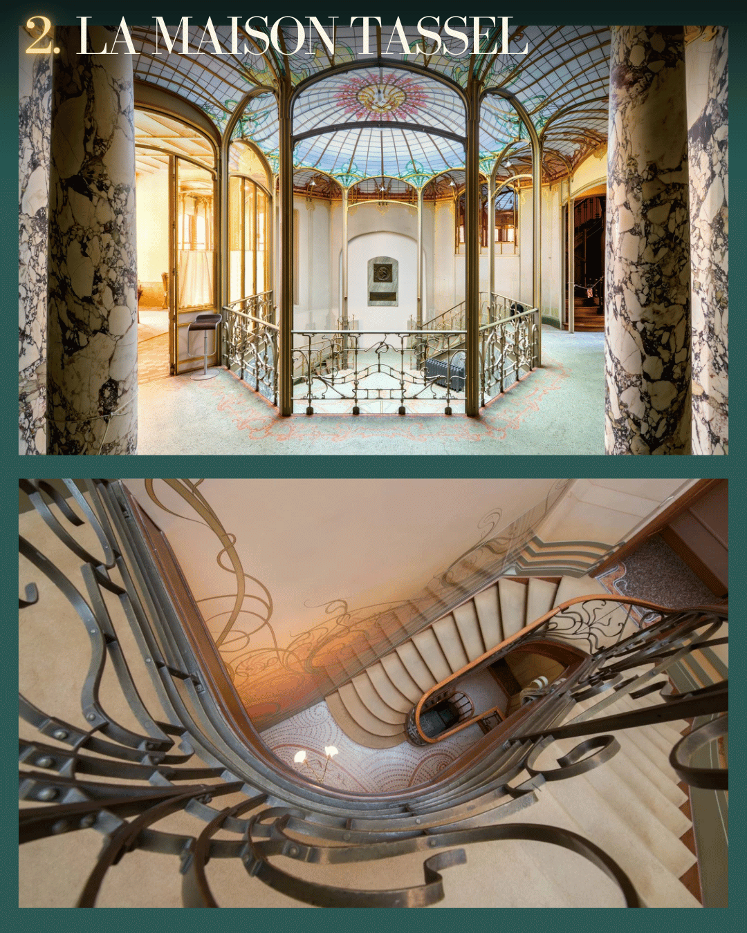 Les oeuvres art nouveau en architecture