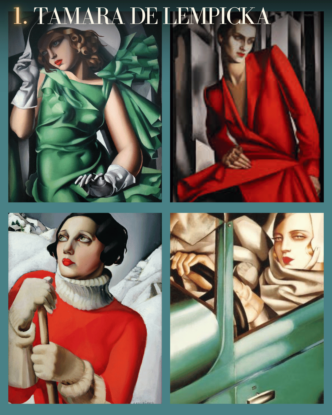 Les plus grands peintres Art Déco