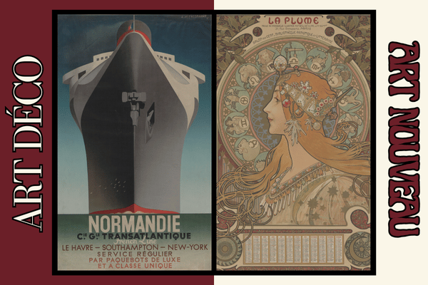 Quelle est la différence entre l'art nouveau et l'art déco?