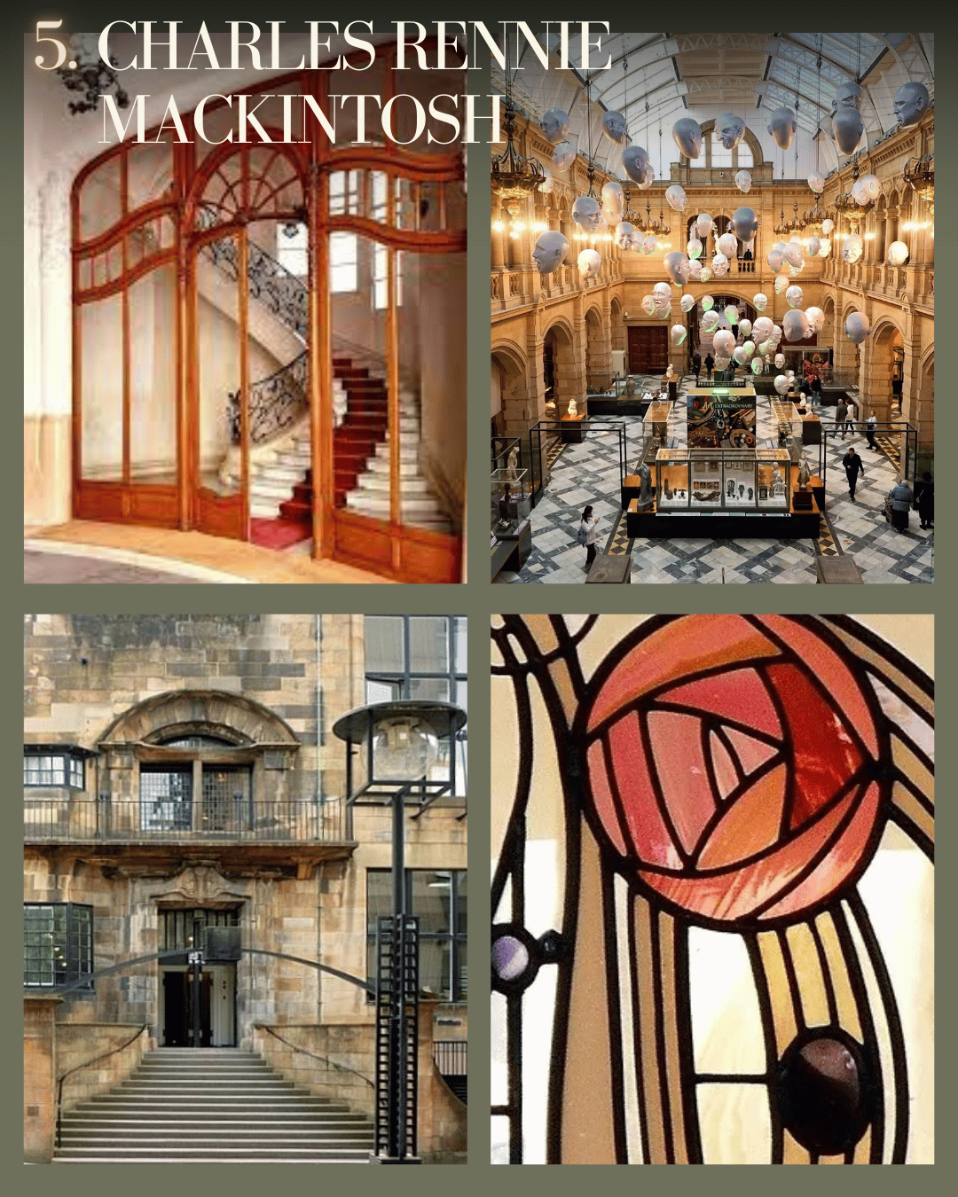 les plus grands architectes art nouveau Charles Rennie Mackintosh