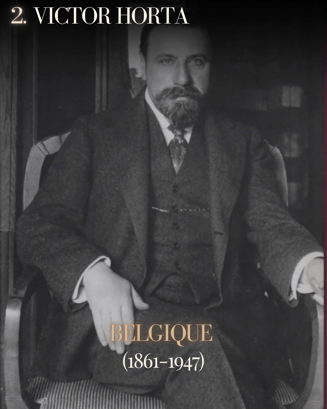 les plus grands architectes art nouveau victor Horta
