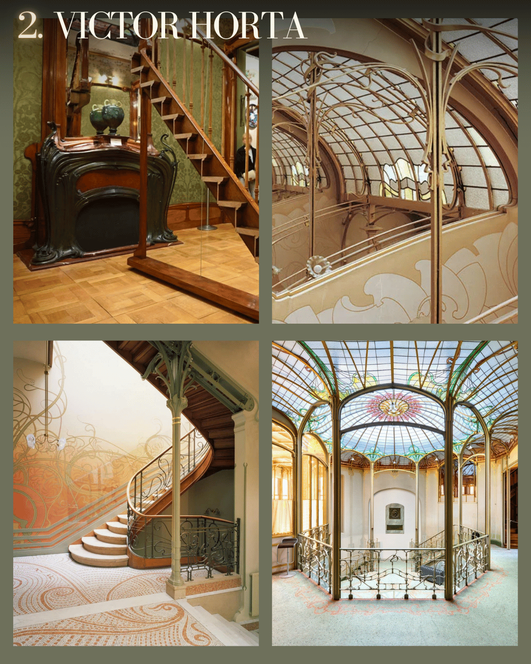 les plus grands architectes art nouveau victor Horta