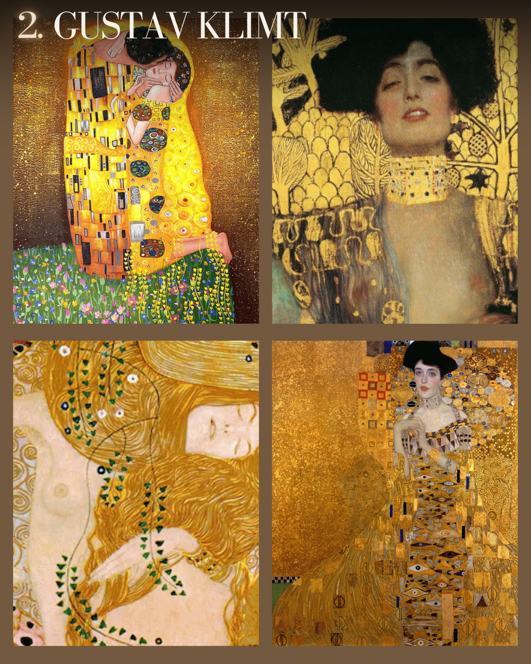 les plus grands peintres art nouveau Gustav Klimt