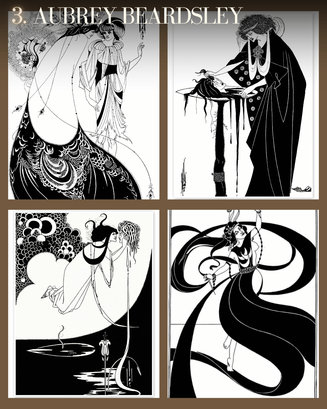 les plus grands peintres art nouveau Aubrey Beardsley