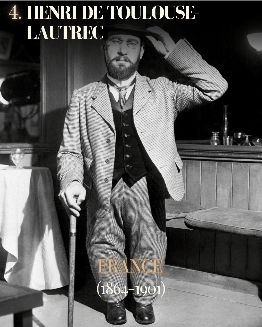 les plus grands peintres art nouveau Henri de Toulouse-Lautrec